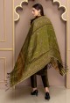 GREEN BANARSI DUPATTA SET